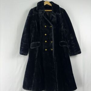 Union Women's Faux Fur Long Button Front Coat